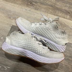 NOBULL white knit runner sneakers